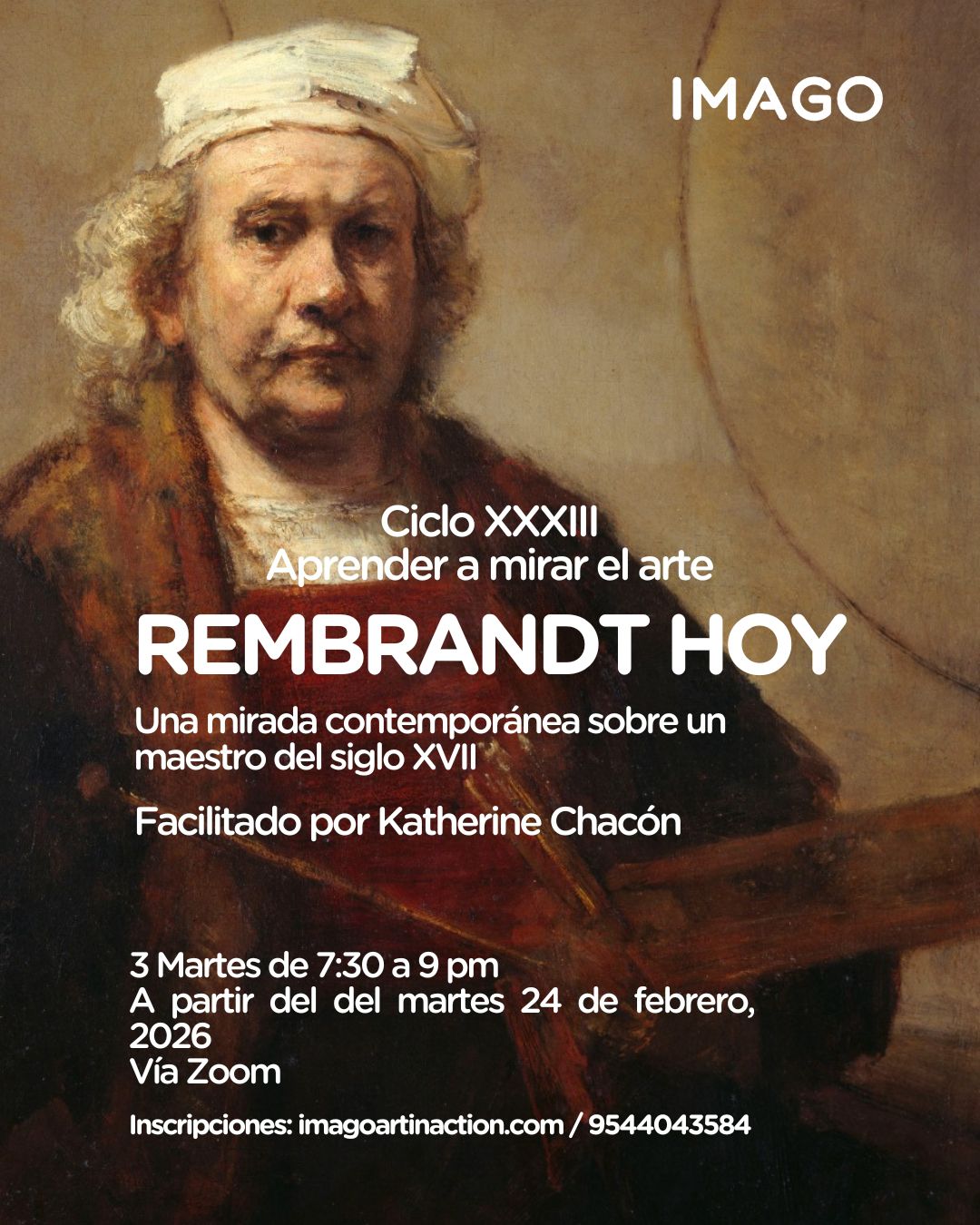 Aprender a mirar el arte – Ciclo XXXIII – Rembrandt hoy. Una mirada contemporánea sobre un maestro del siglo XVII